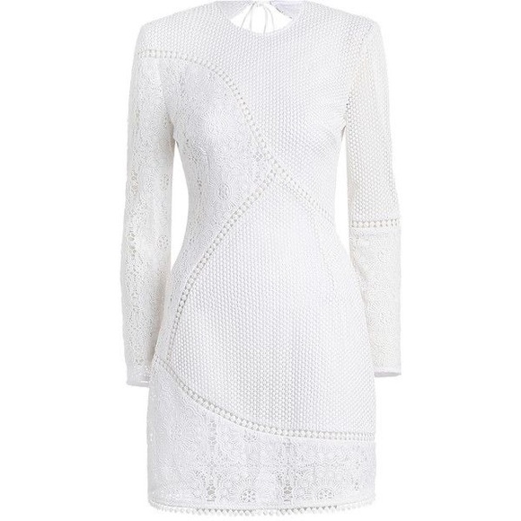 NWOT Zimmermann Anais Lace Mini Back Cut-out Dress in Ivory, Size 1 - Picture 7 of 11